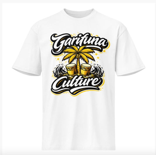 Garifuna Culture Palm Tree Drum Graphic Tee – Garífuna Heritage Streetwear